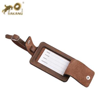 custom leather luggage tag personalised