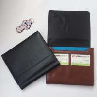 Custom pu leather car manual document holder with LOGO debossed